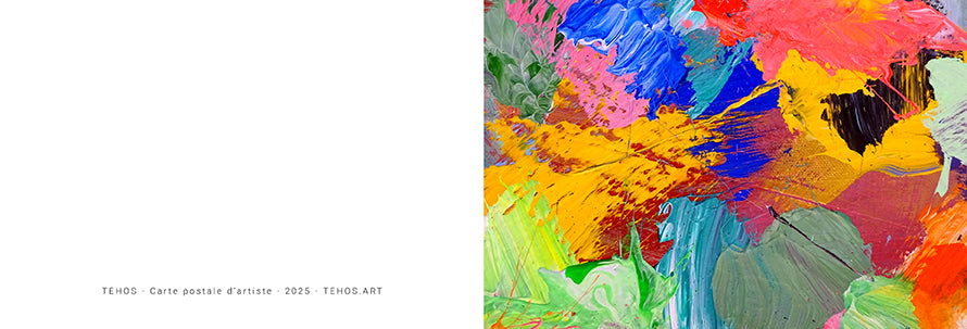 Carte postale carte de voeux d'artiste - Tehos Abst 01