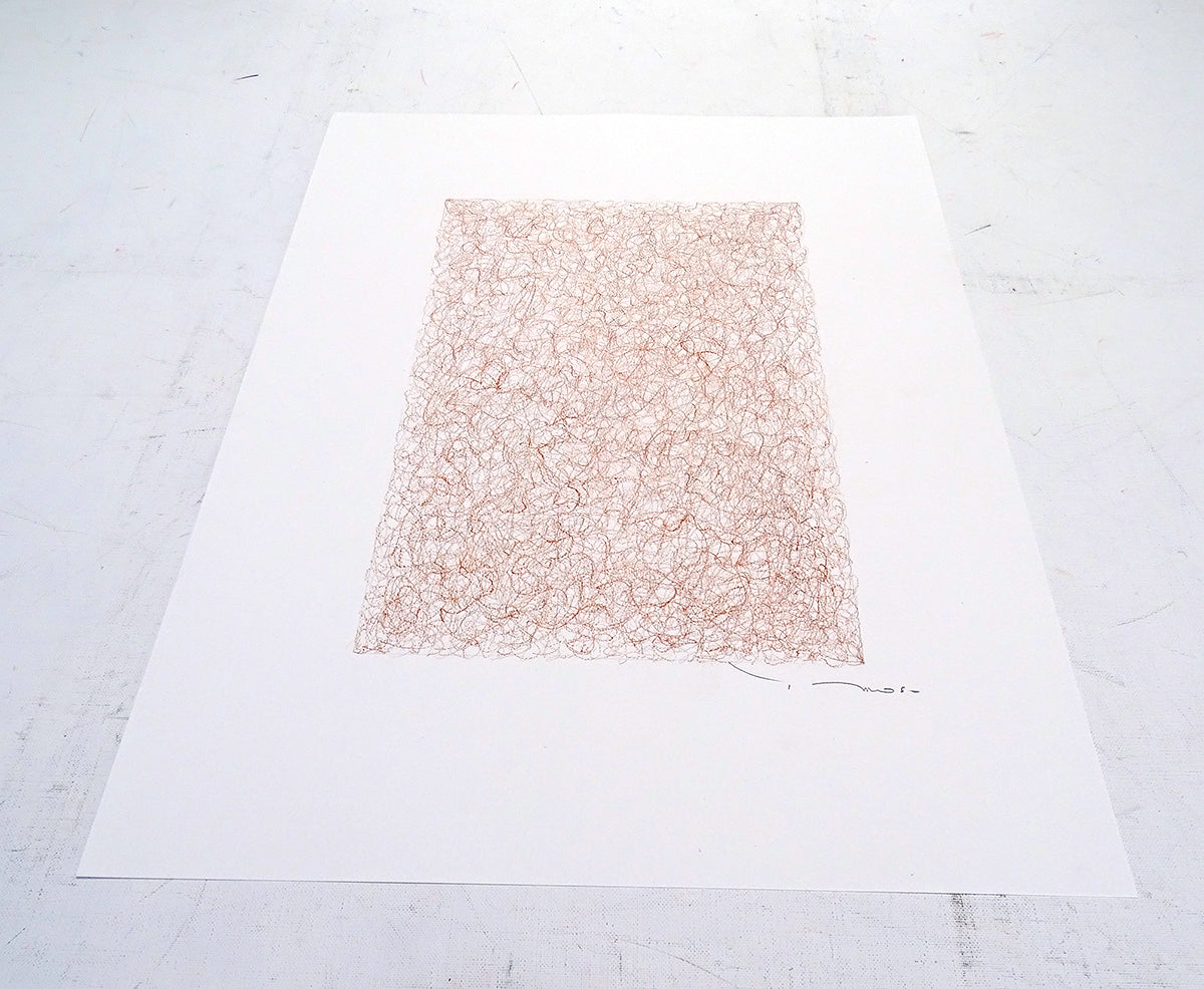 Tehos - Grand Carré long 2024-08 original signed abstract drawing