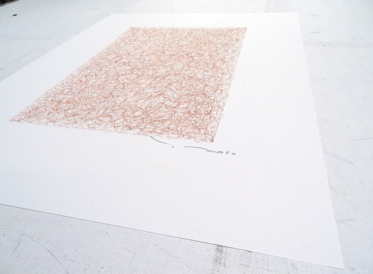 Tehos - Grand Carré long 2024-08 original signed abstract drawing
