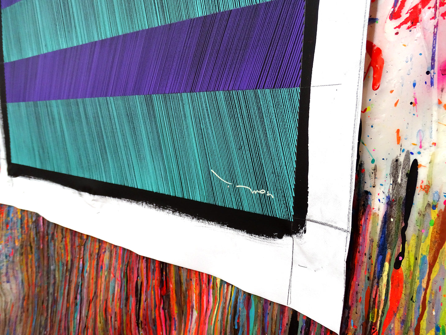 Tehos - tableau art contemporain - Abstraction LD04