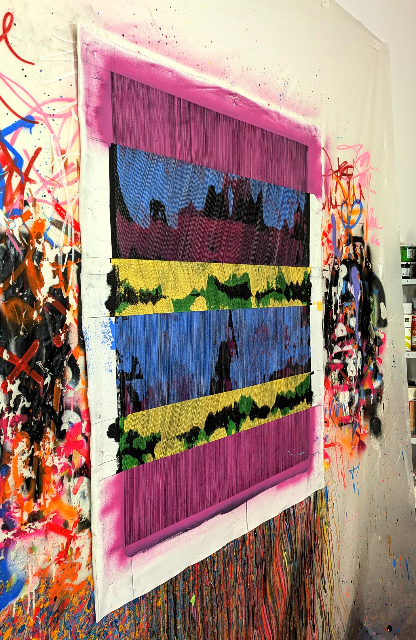 Tehos - tableau art contemporain - Abstraction AA02