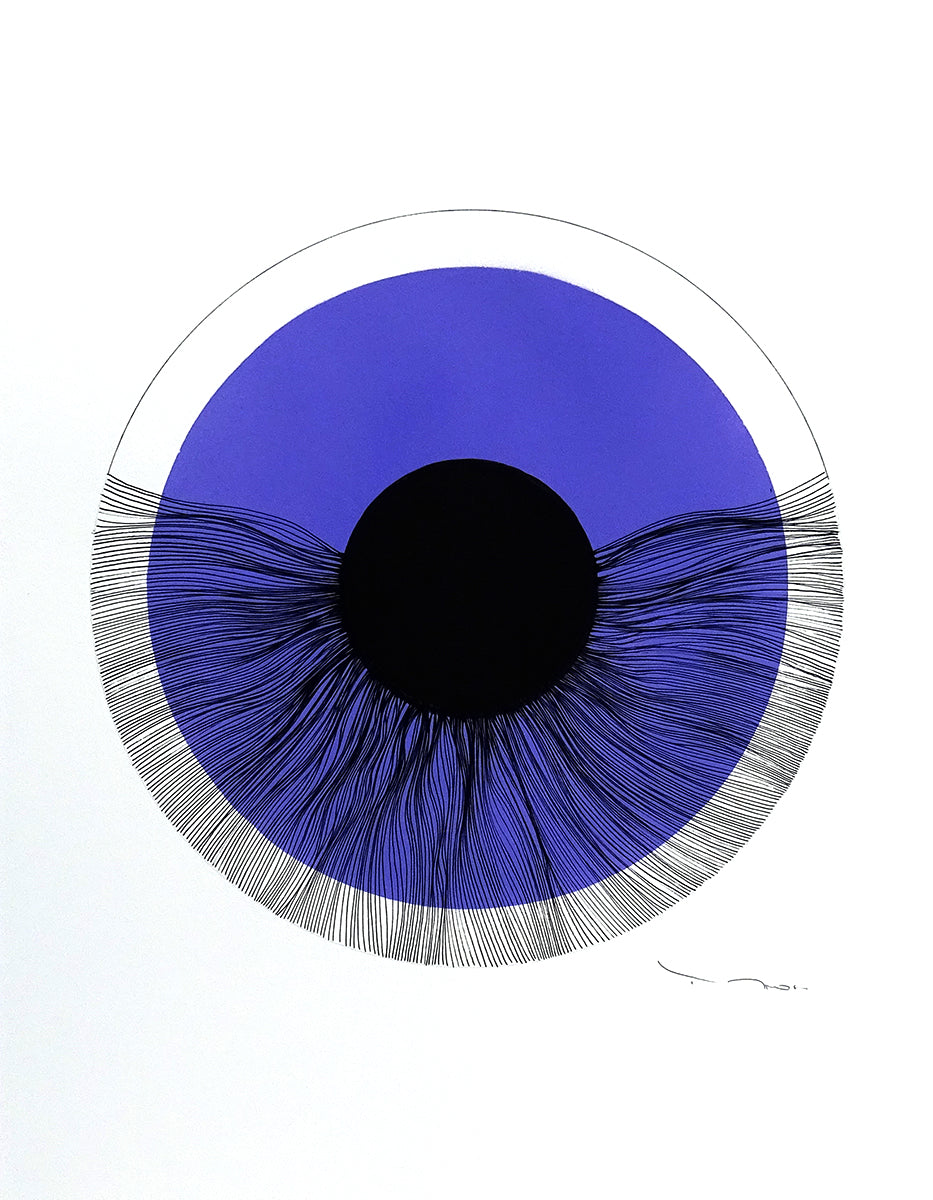 Tehos - Black eye 2024-C03 original signed drawing