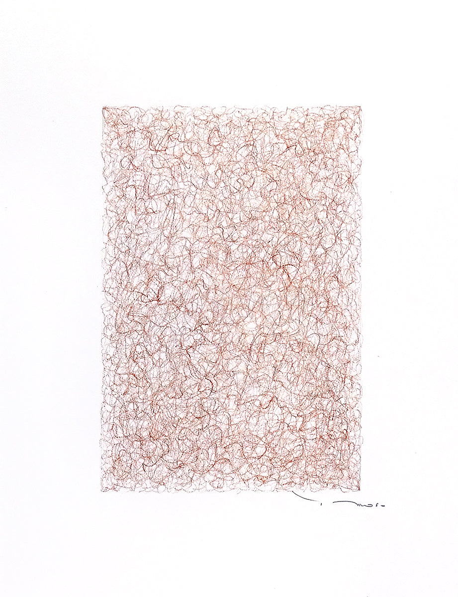 Tehos - Grand Carré long 2024-08 original signed abstract drawing