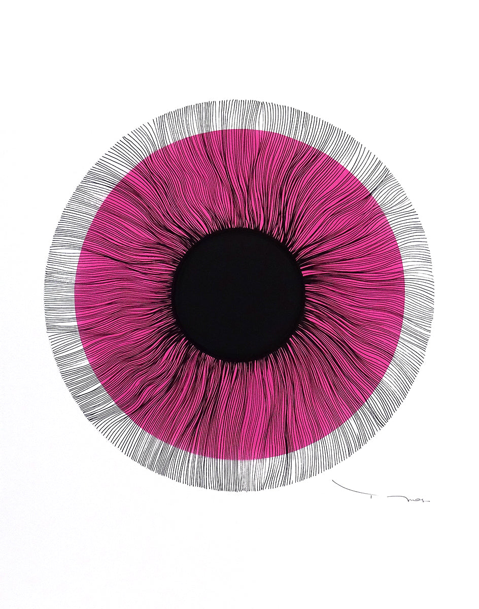 Tehos - Black eye 2024-C01 original signed drawing