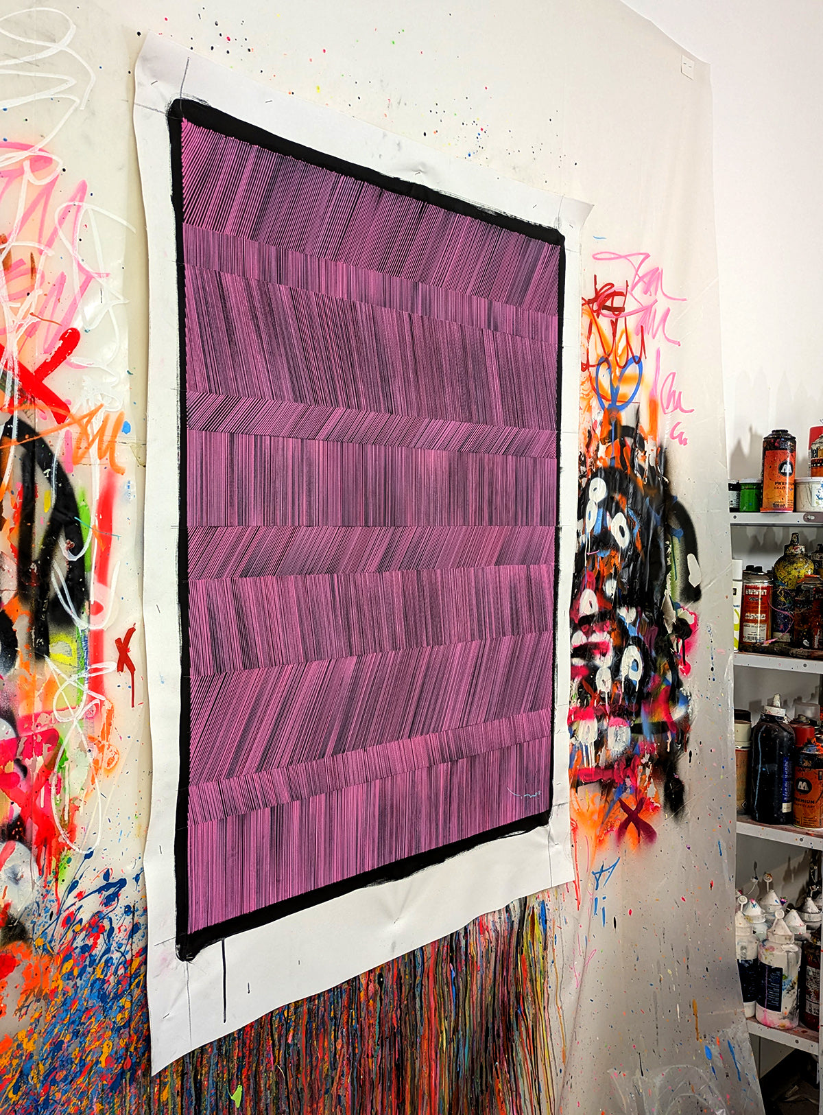 Tehos - tableau art contemporain - Abstraction LD01