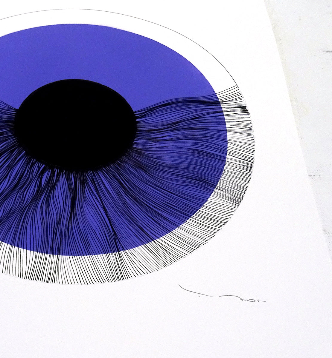 Tehos - Black eye 2024-C03 original signed drawing