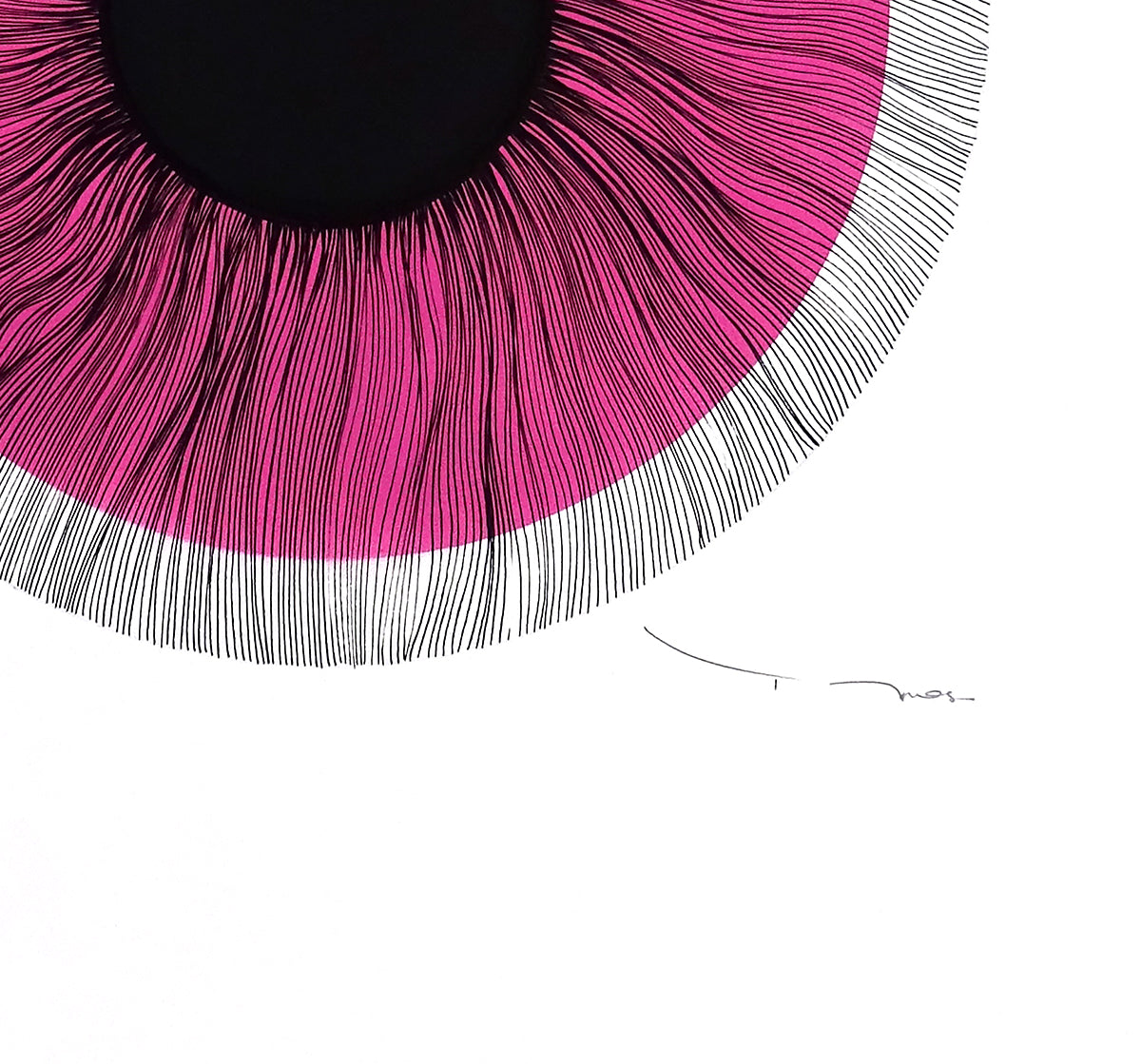 Tehos - Black eye 2024-C01 original signed drawing