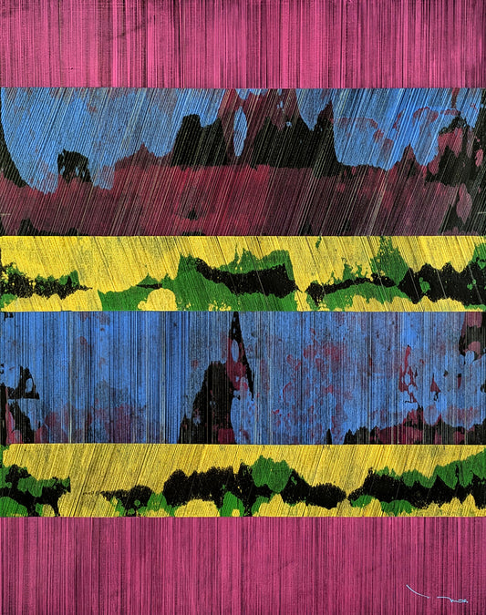 Tehos - tableau art contemporain - Abstraction AA02