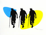 Tehos - Three men with canes and colors