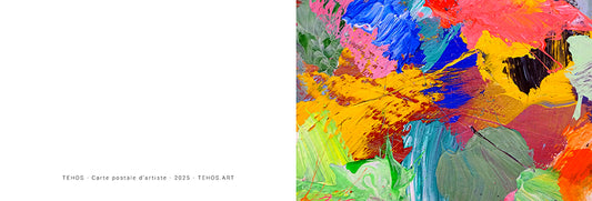 Carte postale carte de voeux d'artiste - Tehos Abst 01