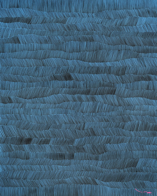 Tableau art contemporain tehos abstrait L15