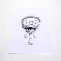 The Big fat boy - Original draw on art paper - Little monster V01