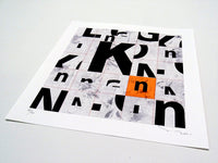 Tehos - Limited edition on fine art paper - Kv-01 Orange