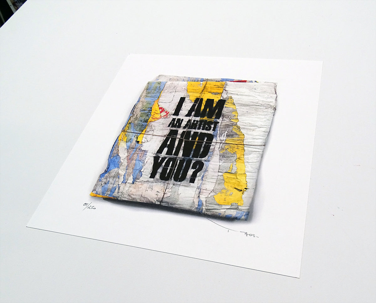 Tehos - Limited edition on fine art paper - I am an artist and you?