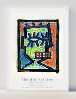 Art Poster print - affiche d'exposition affiche art primitif the big fat boy Broken face 03