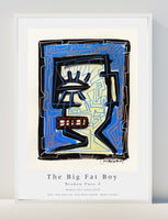 Art Poster print - affiche d'exposition affiche art primitif the big fat boy Broken face 04